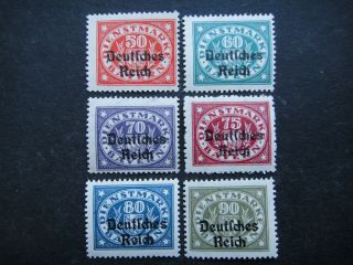 Germany 1920 Stamps Mnh Bavaria Overprint Deutsches Reich Deutschland German