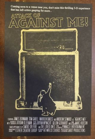 Against Me Tour Poster