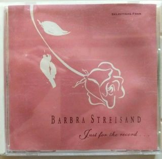 C Barbra Streisand Promo Cd Selections From Just For The Record 12 Tracks
