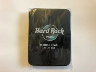 Hard Rock Park Myrtle Beach Collectible Jumbo Playing Cards Set
