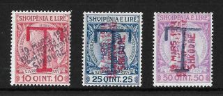 Albania 1914 - " Shkodre " Set Postage Due Stamps - Very Rare