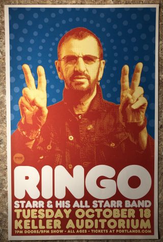 Ringo Starr & His All Starr Band 2016 Concert Poster Flyer 11x17