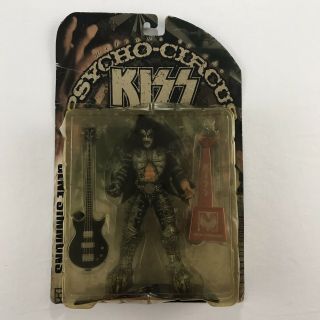 Mcfarlane Kiss Psycho Circus Tour Edition Gene Simmons Action Figure Rock Guitar