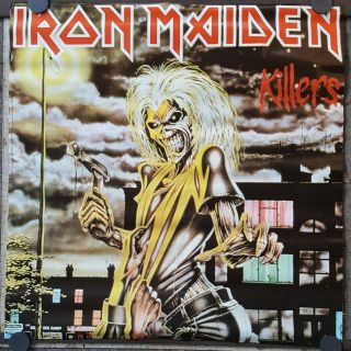 Iron Maiden Killers 1981 Poster Approx 24 X 24