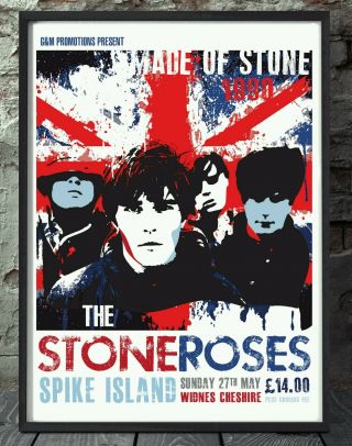 The Stone Roses A3 Print.  Specially Created.