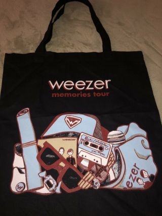 Weezer Memories Tour Tote Bag Black Rivers Cuomo Pinkerton Cruise EWBAITE 3