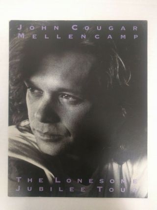 John Cougar Mellencamp The Lonesome Jubilee Tour Book 1987