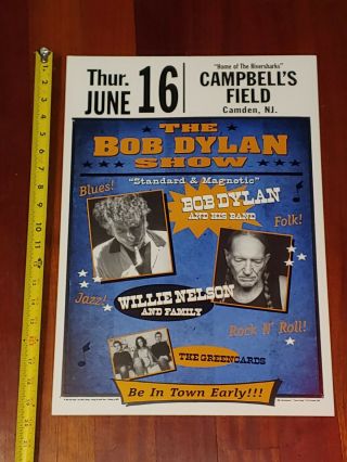 Bob Dylan Willie Nelson Concert Poster Campbell 