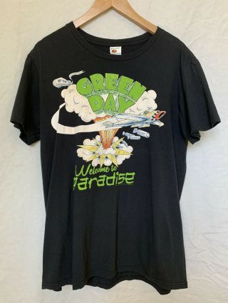 Green Day Welcome To Paradise Shirt - Large - Dookie 1994 90s Nirvana Blink 182