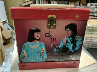 Vintage Donnie & Marie 45 Rpm Record Carrying Case