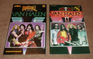 (2) Van Halen Comic Books,  Rock - N - Roll 1990 Hard Rock 1993 1st Printings Eddie