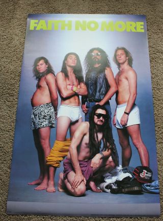Faith No More From Out Of Nowhere 1989 Underwear Mike Bordin Patton Poster Vgex