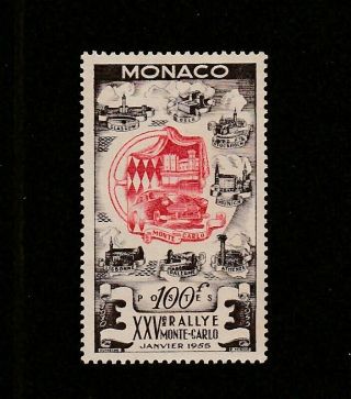 Monaco - 1955 - 25th Monte Carlo Car Rally - (1v) - Um / Mnh