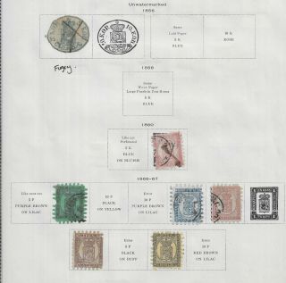 Finland 1886 - 1892 Album Page Two Sided Used/mint Mh Not Checked