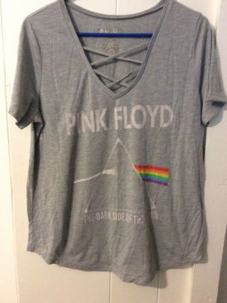 Pink Floyd Ladies Size Xl The Dark Side Of The Moon Gray