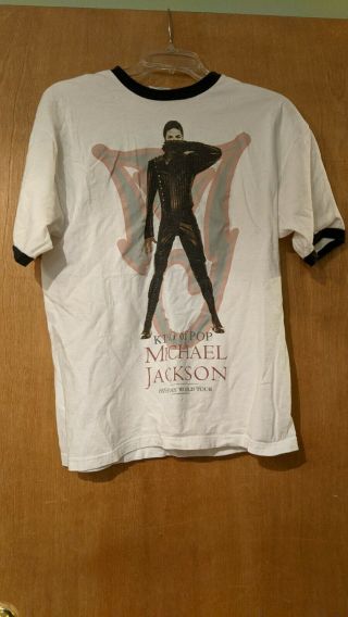 Michael Jackson King Of Pop History World Tour T - Shirt Large Mens