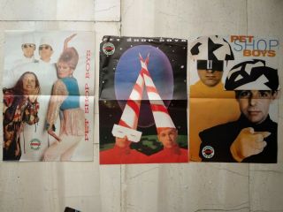 Pet Shop Boys 3 Posters Synth Pop Wave Depeche Mode Erasure Pop 80s