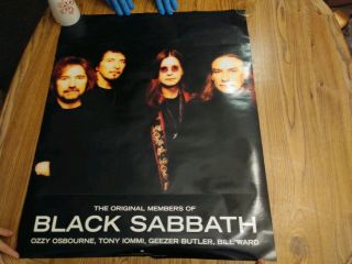 Black Sabbath 36” By 24” Double Sided Promo Poster 1998 Reunion Near Cond