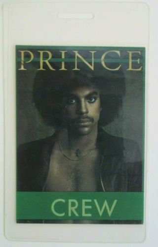 Prince For You First Concert Tour Early Year Crew Access Backstage Pass