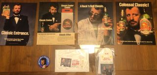 Beatles/ringo Starr Assortment Of 80’s “sun Country Wine Cooler” Promotional Ads