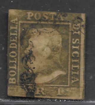 Two Sicilies Early Stamp From Quality Old Antique Album