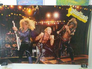Judas Priest Vintage Poster Live In 1986