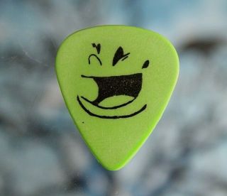 Green Day // Mike Dirnt Concert Tour Guitar Pick // Green/black (blank Back)