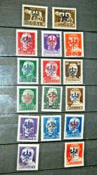 Italy Laibach Etc Group Of 16 Vf Lh Og See Photos