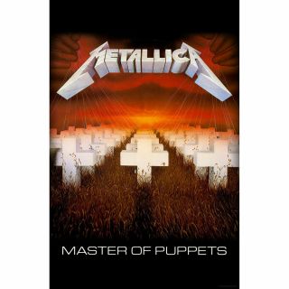Metallica - Flag - Master Of Puppets - Fabric Poster Flag - Licensed - Uk Import