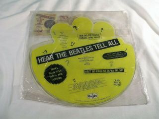 Hear The Beatles Tell All Vinyl Picture Disc,  Vee Jay PRO - 202,  1974, 2
