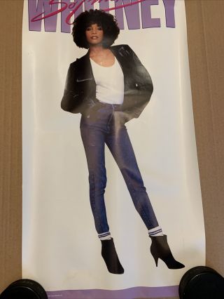 Whitney Houston 1987 Promotional Poster Arista Records - So Emotional 2