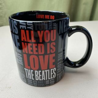 The Beatles “all You Need Is Love” Black Mug