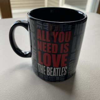 The Beatles “All You Need Is Love” Black Mug 2