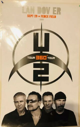 U2 360 Tour Poster,  2 Tickets Landover Field