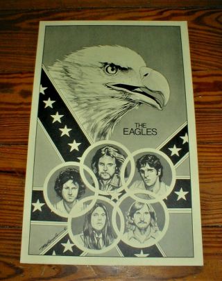 Eagles 1980 Poster At Giants Stadium