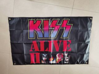 Kiss Alive Ii 2 Flag Banner 4 Ft Wide
