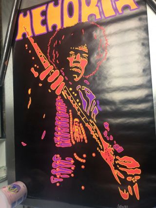 1994 Jimi Hendrix Poster Nos By Peter Marsh England 24x34