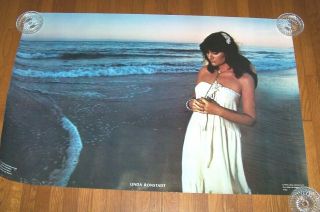 Linda Ronstadt Vintage Poster By The Ocean 1978