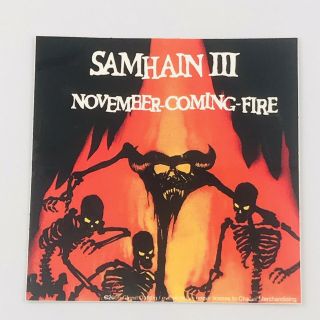 2005 Vintage Samhain Iii November Coming Fire Sticker 4 " X 4 "