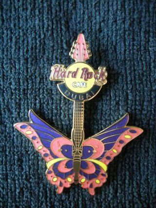 Hard Rock Cafe Dubai Uae Butterfly Guitar Pin Tattoo Series 2004