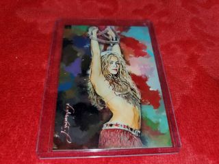 Shakira Sketch Cards 1 Card Signed By Artist `d 50/50