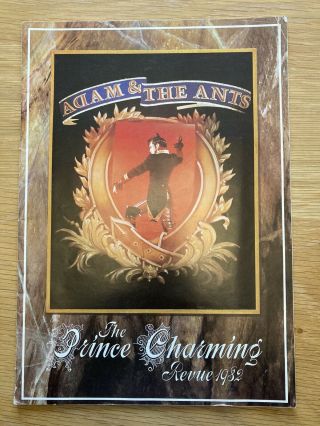 Adam And The Ants Prince Charming Revue 1982 Concert Program