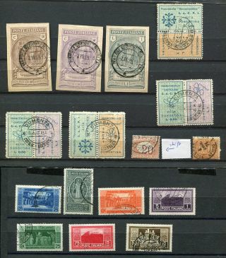 DE356) Italy classic stamps /MLH portomarken segnatasse cinderella on 2 pag 2
