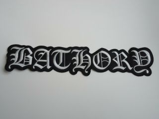 Bathory Black Metal Embroidered Back Patch
