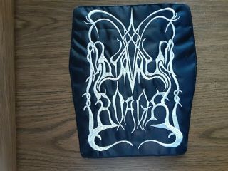 Dimmu Borgir,  Logo,  Sew On White Embroidered Large Back Patch