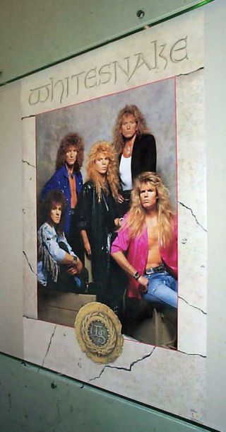 Whitesnake Group Vintage 1987 Poster
