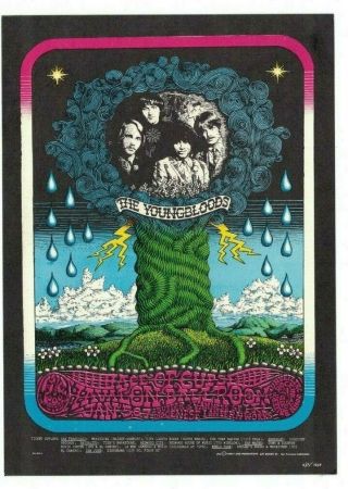 The Youngbloods Ace Of Cups Avalon Ballroom Family Dog Postcard Fd - 100 N/m B - 8