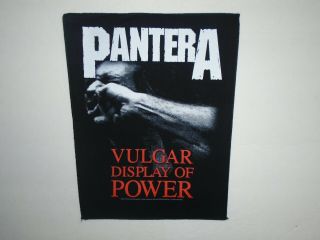 Pantera Vulgar Display Of Power Printed Back Patch