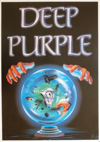 Music Poster Deep Purple 1990 Slaves And Masters 24x36 " Nos Vintage Uk Import