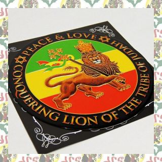Metal Art Sticker - Lion Of Judah Reggae Rasta Ethiopia Africa Jamaica Roots